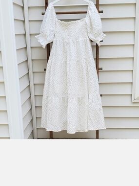 Opt Frankie Floral Rose Midi Dress